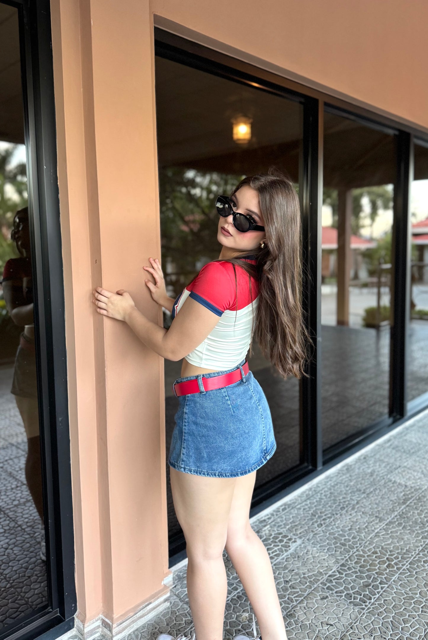 FALDA DENIM A LA CADERA