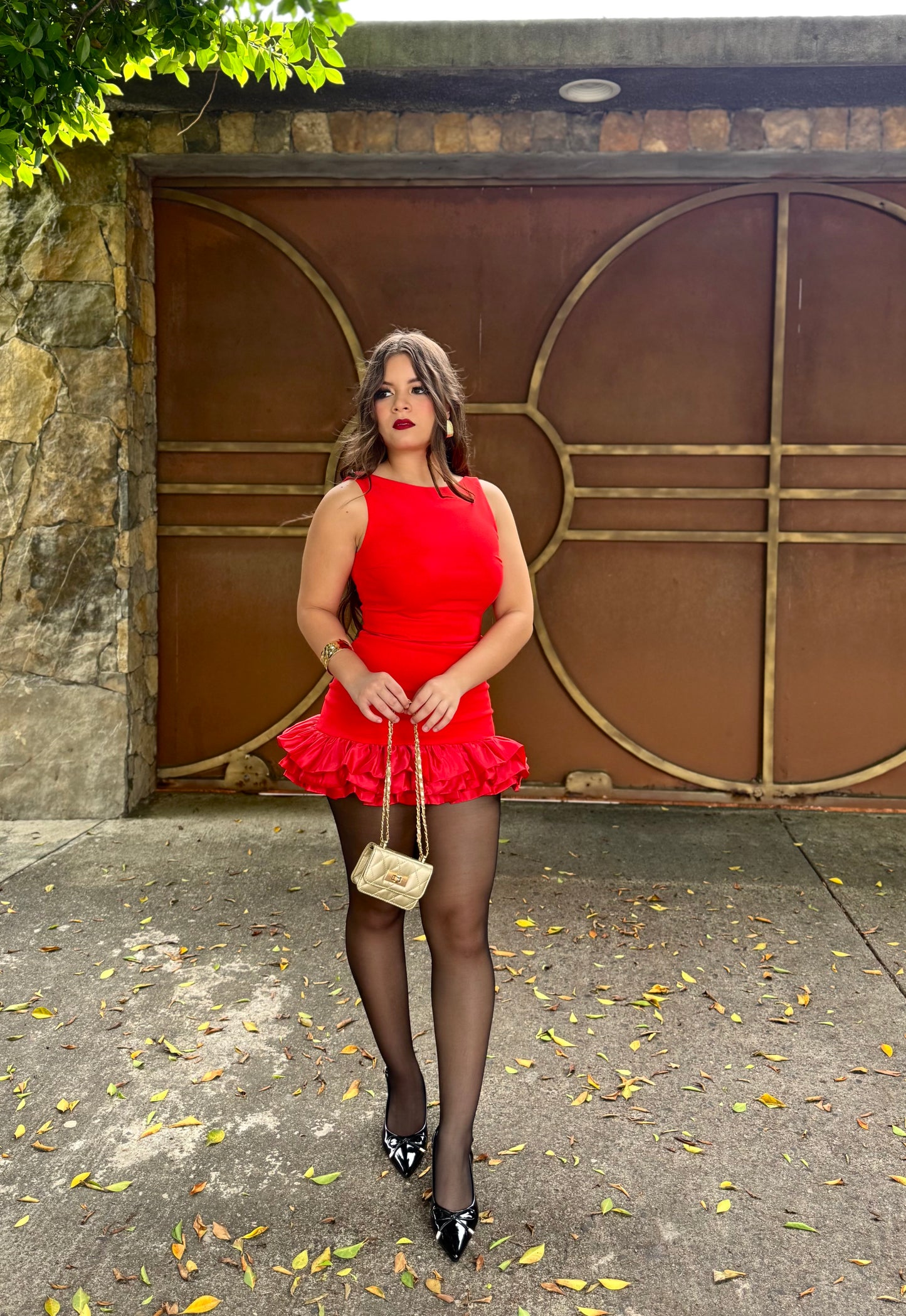 VESTIDO REVUELO GALA