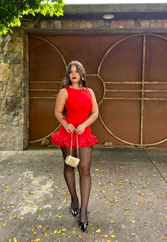 VESTIDO REVUELO GALA