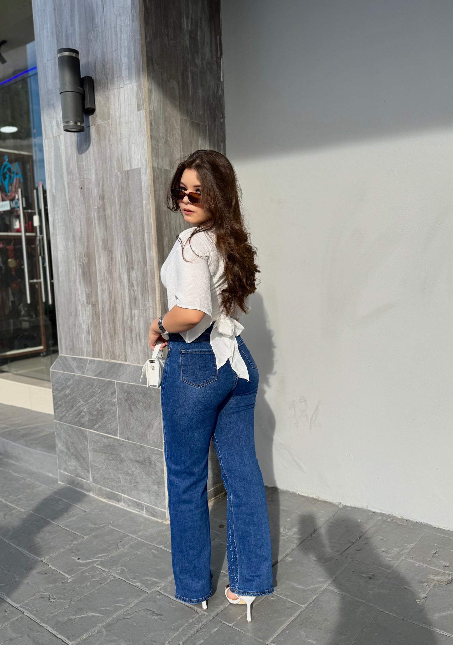 MOM JEANS BRILLO