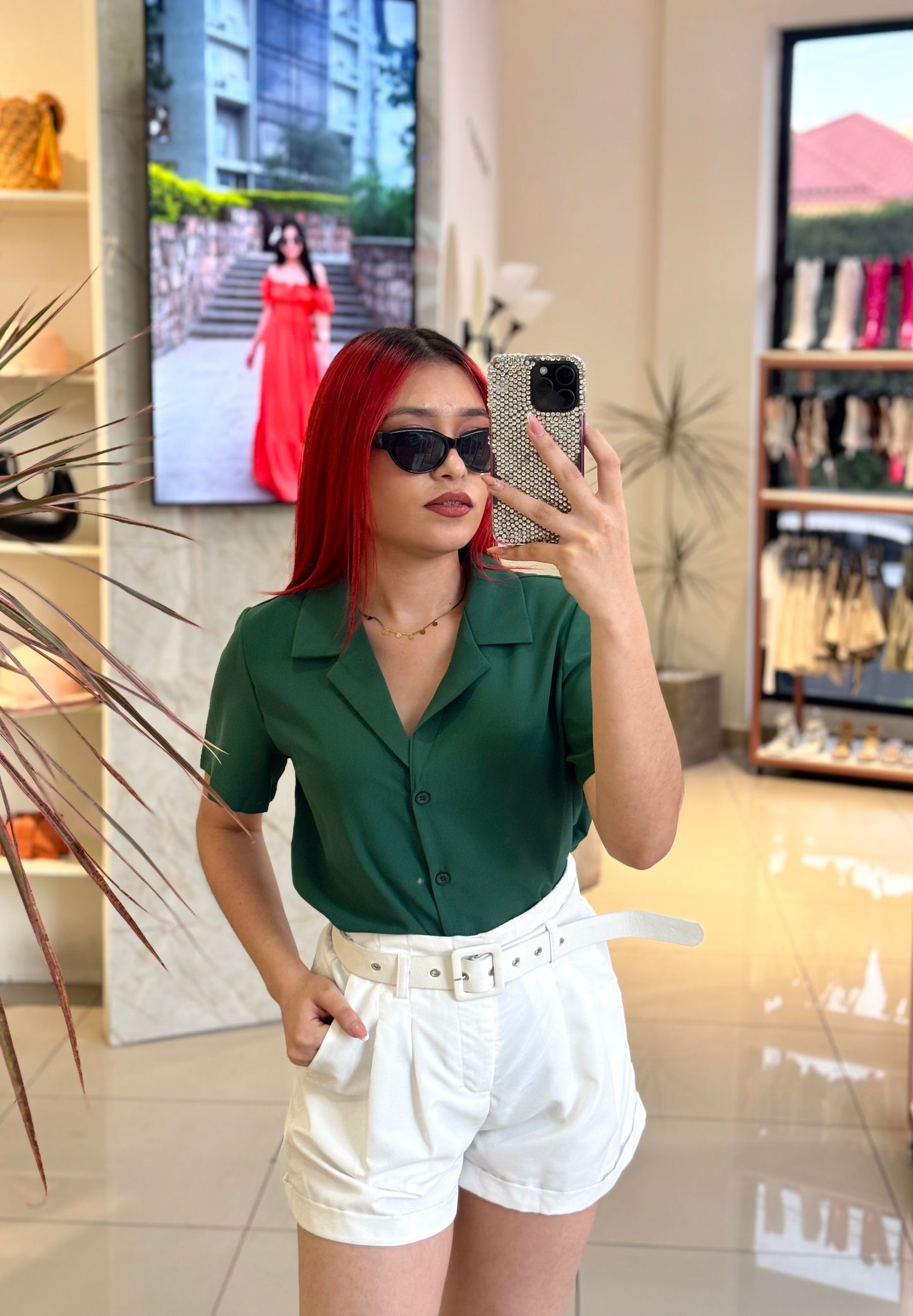 BLUSA BOTÓN CASUAL