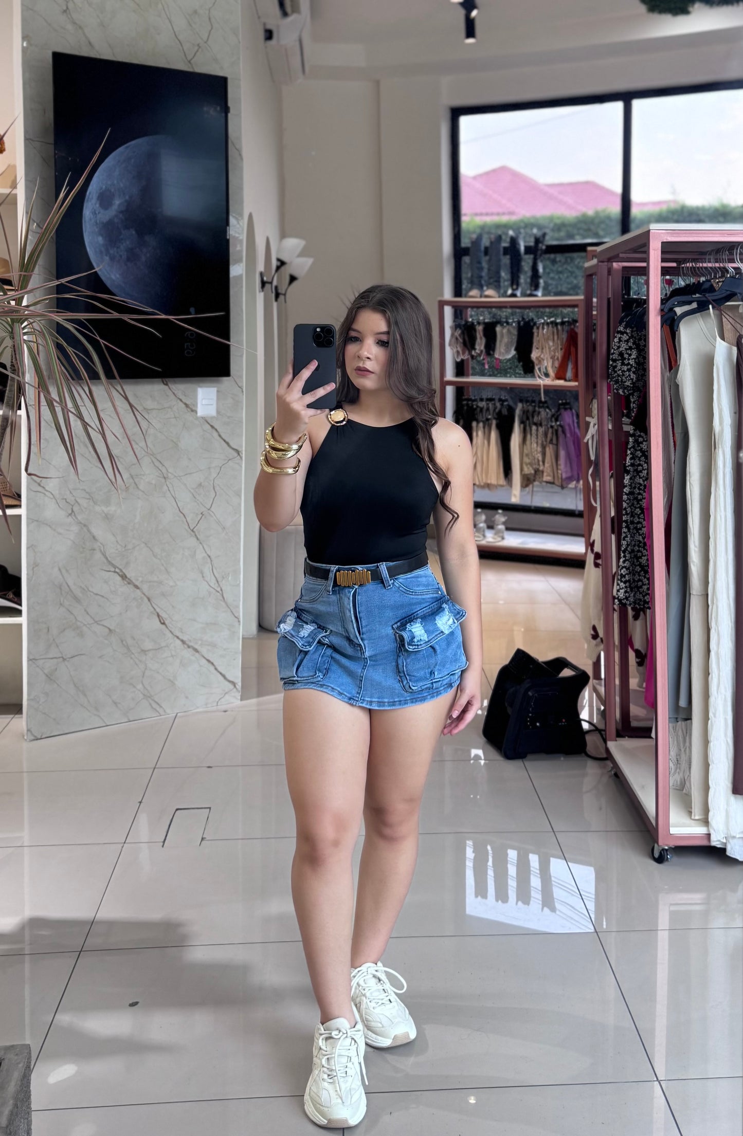 FALDA SHORT DENIM
