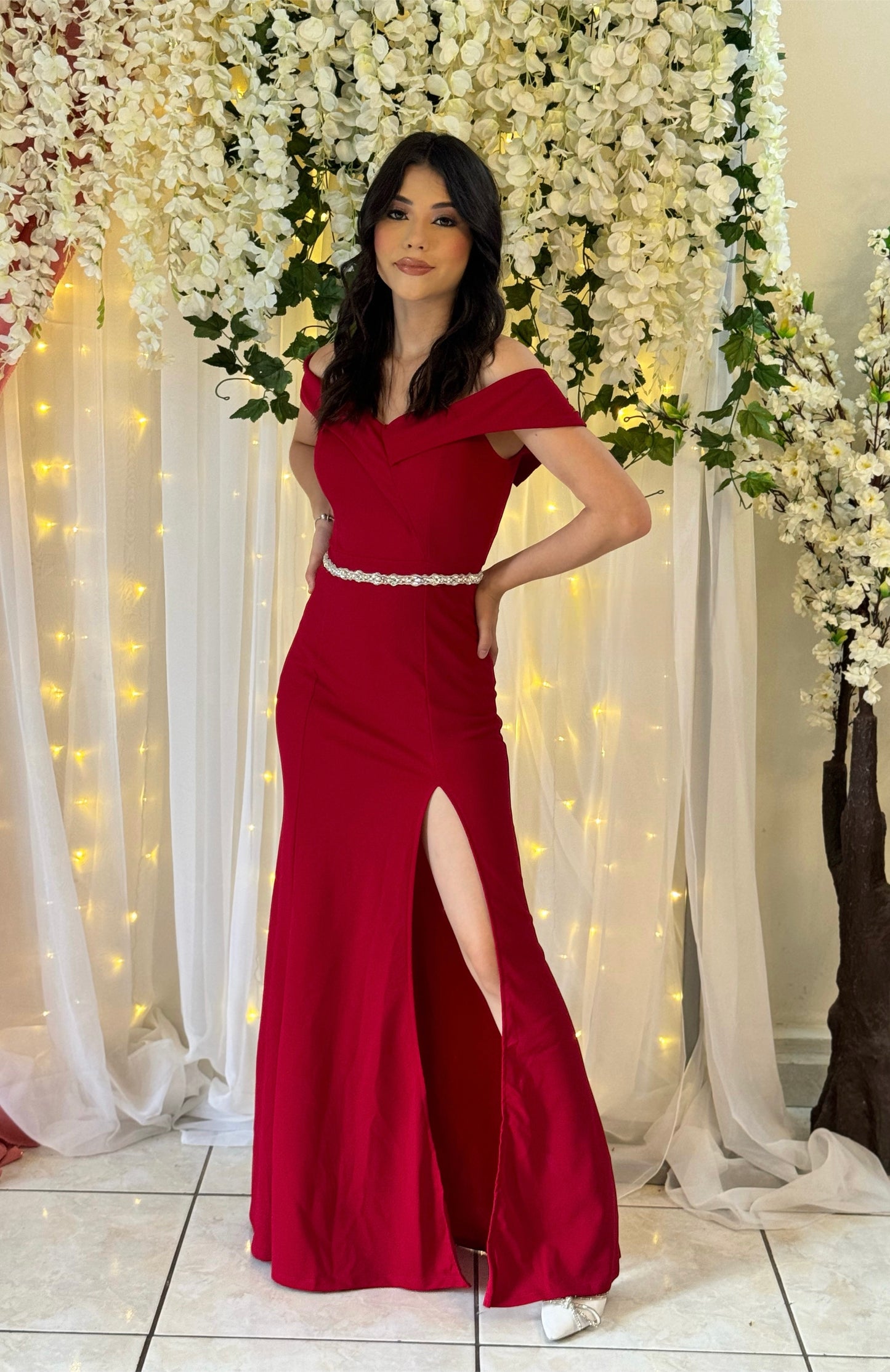 VESTIDO AL HOMBRO SIN CINTURÓN