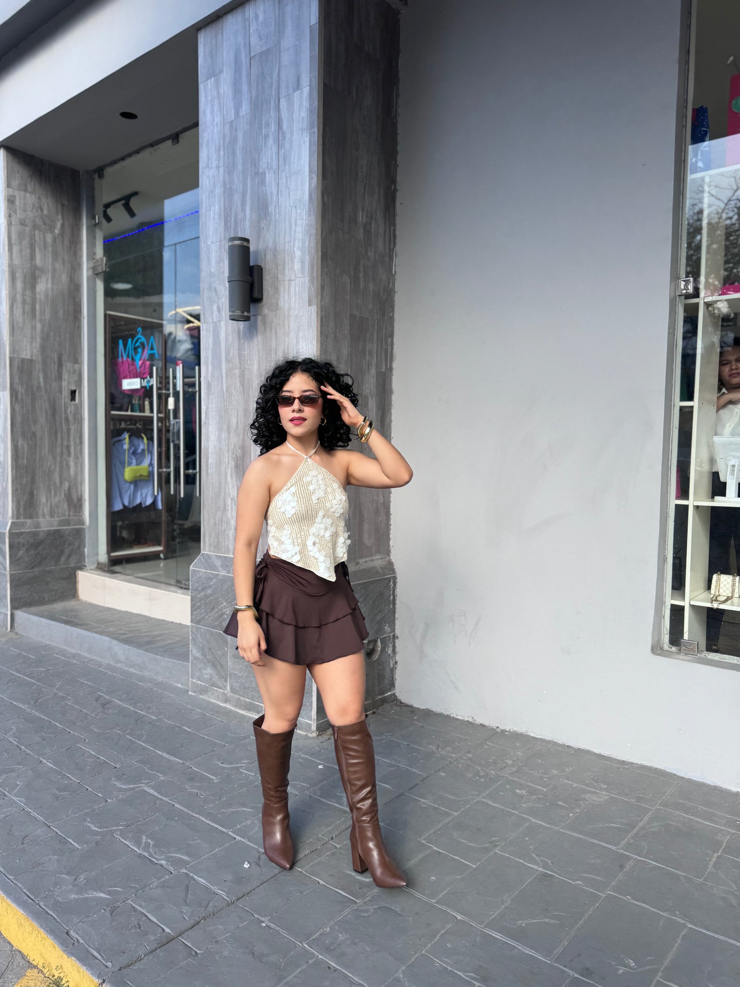 FALDA REVUELO FRUNCIDA (trae short)