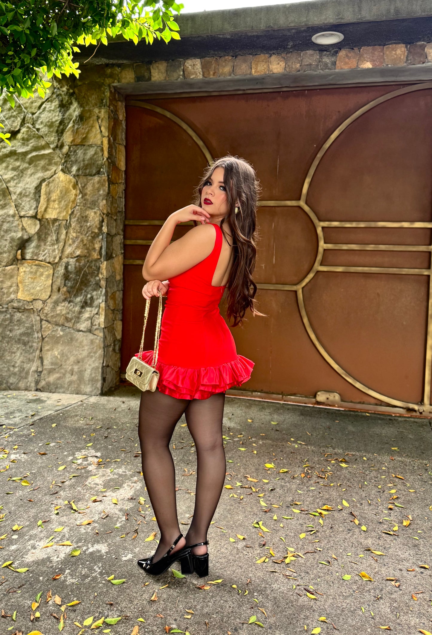 VESTIDO REVUELO GALA