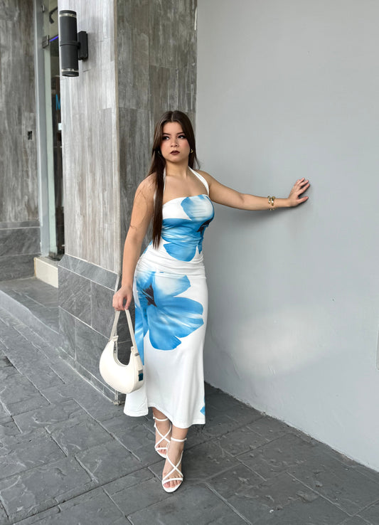 MAXI DRESS AJUSTADO FLORAL