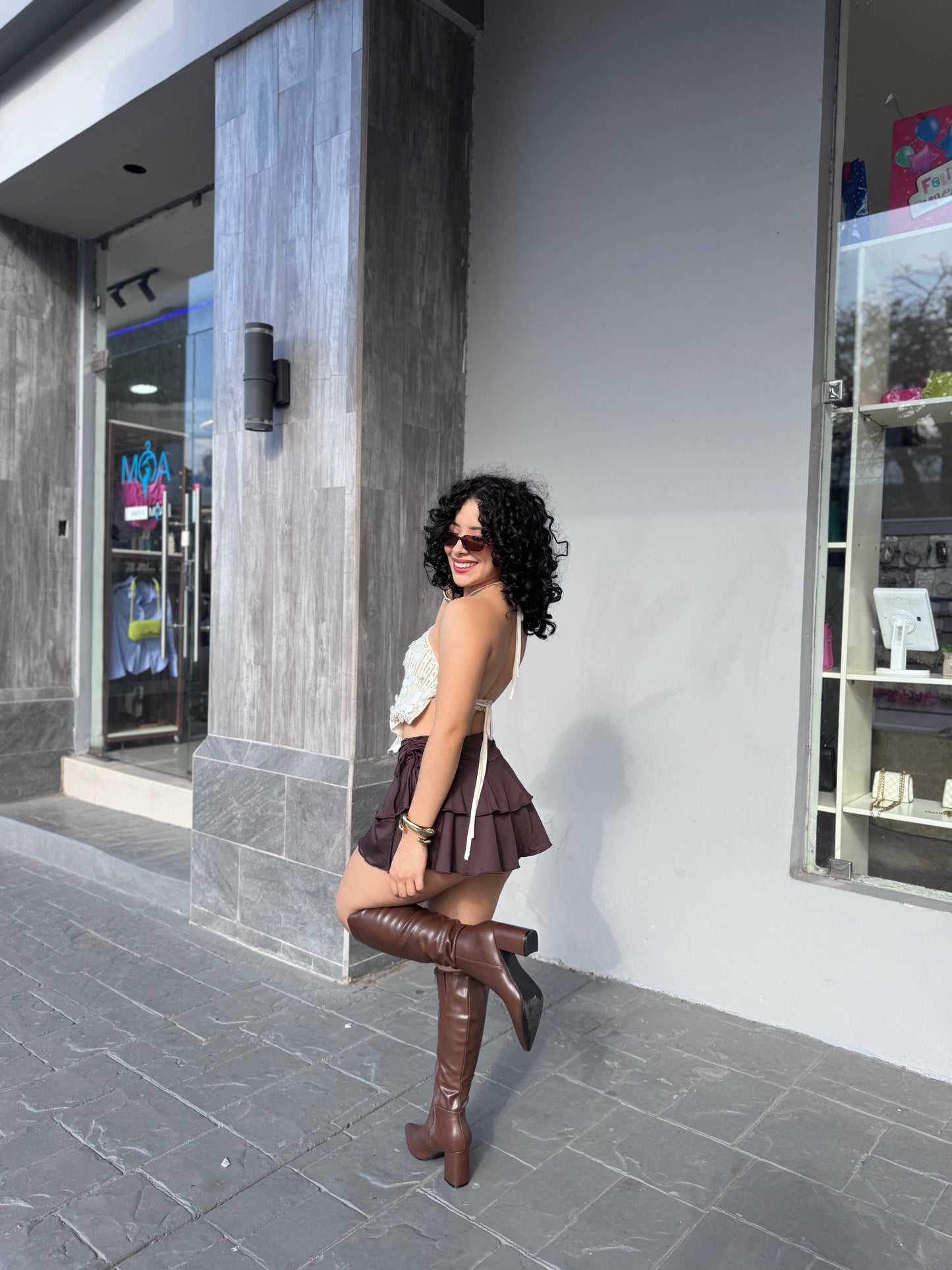 FALDA REVUELO FRUNCIDA (trae short)
