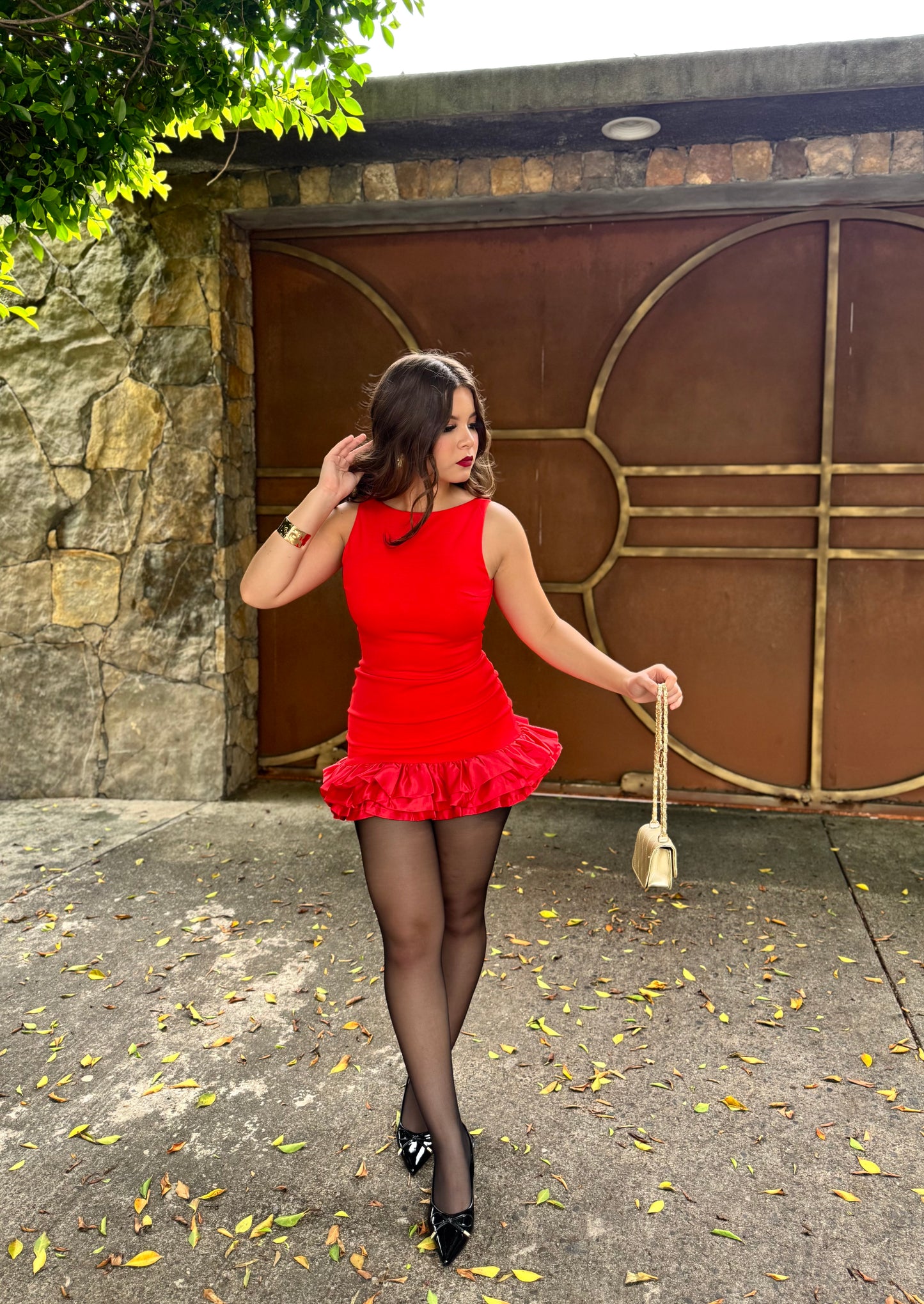 VESTIDO REVUELO GALA