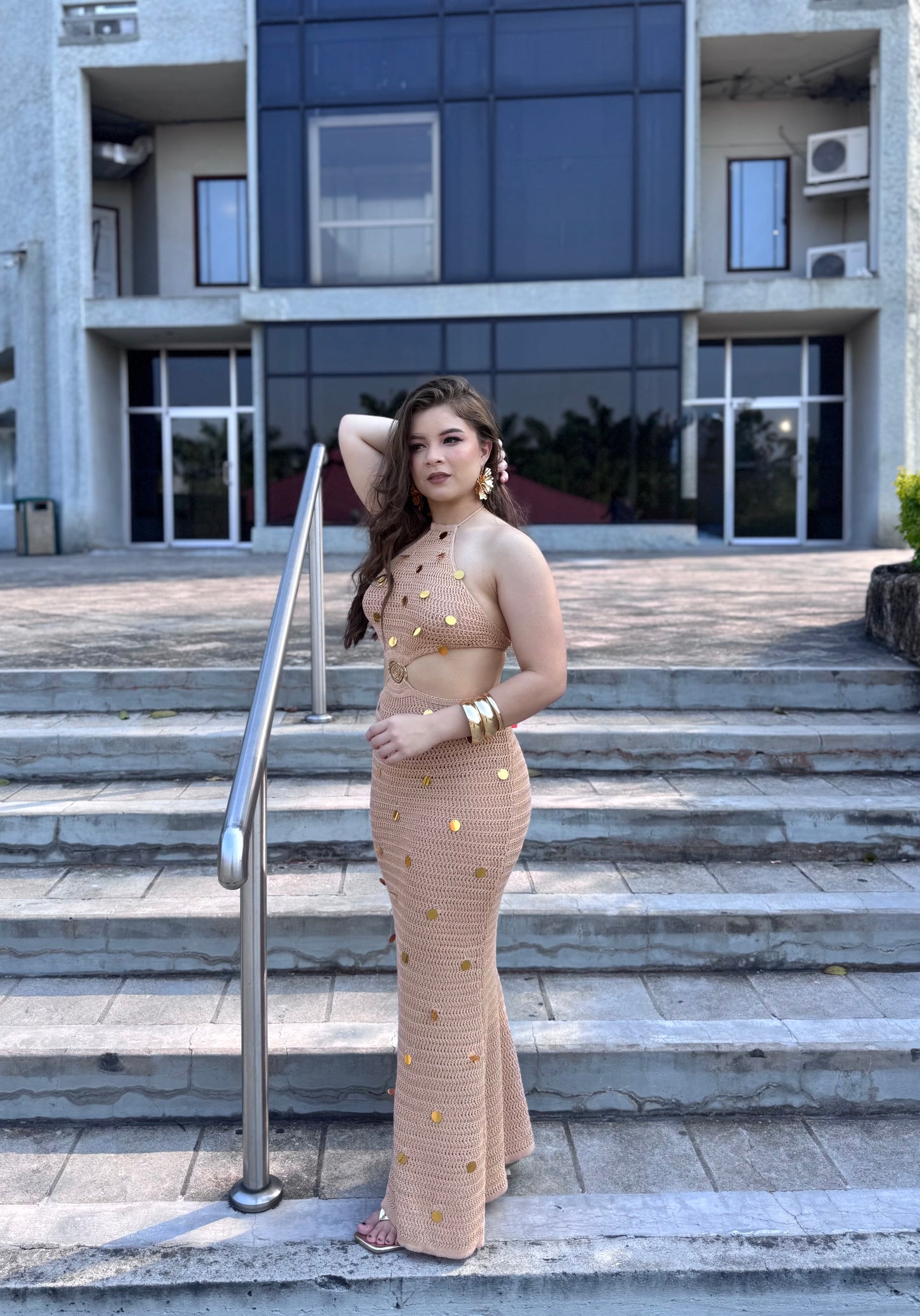 MAXI DRESS LANA LENTEJUELA
