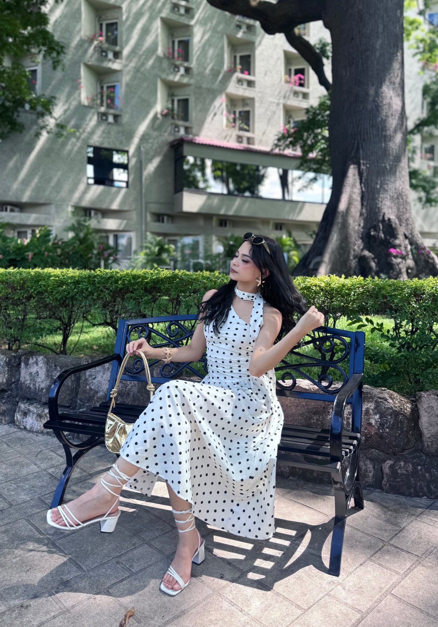 POLKA MAXI DRESS CINTA