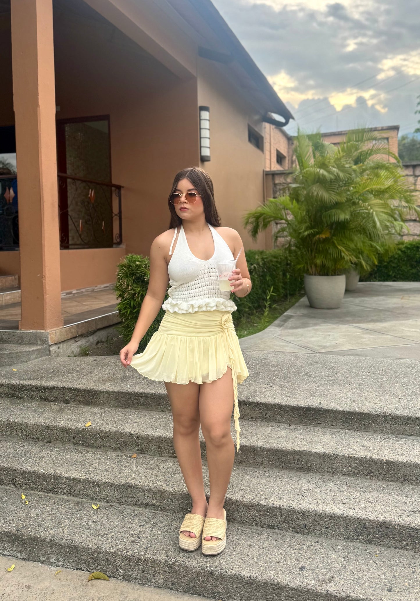 FALDA FLORAL CUTE