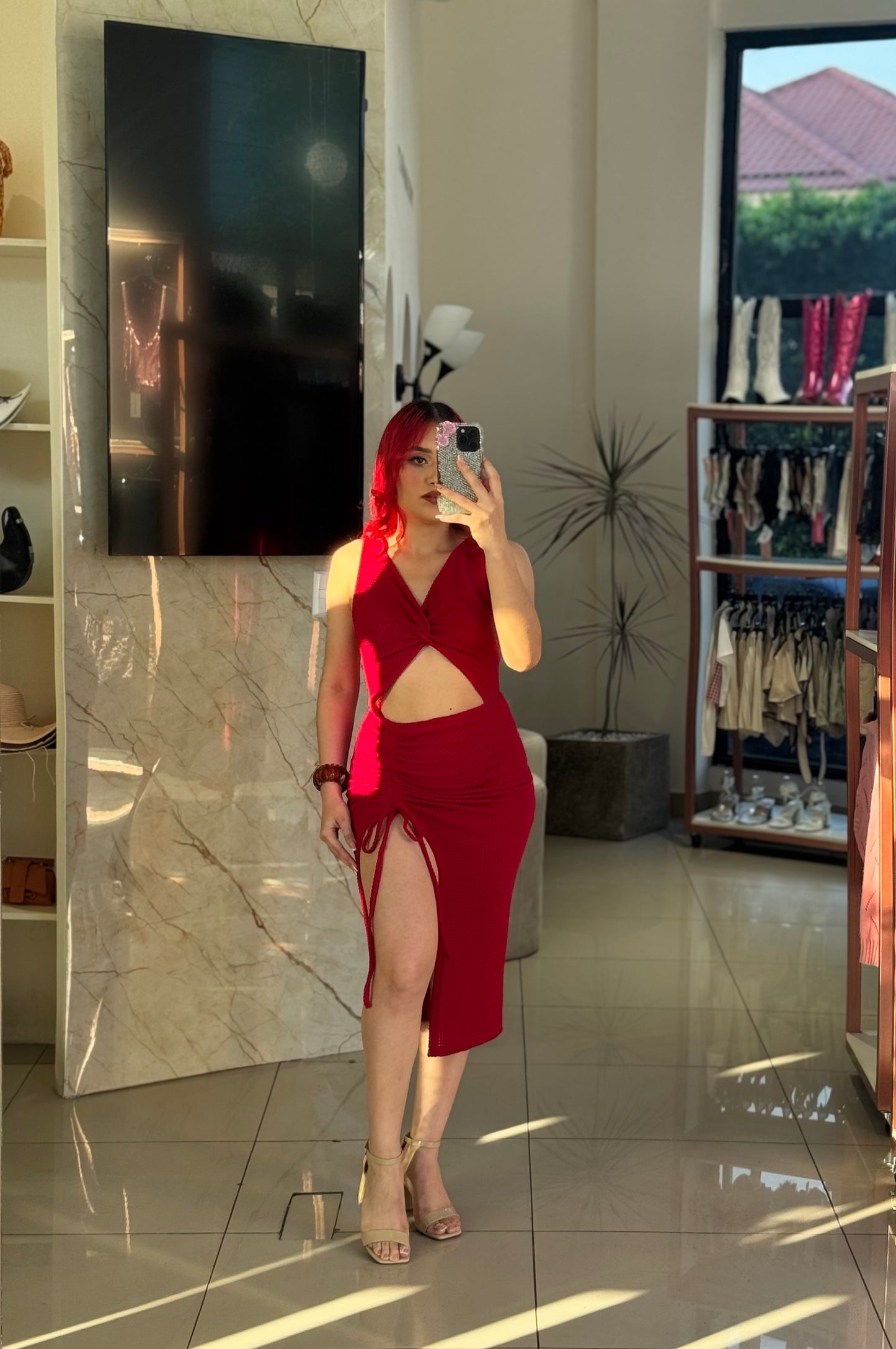 VESTIDO MIMBRE AJUSTADO