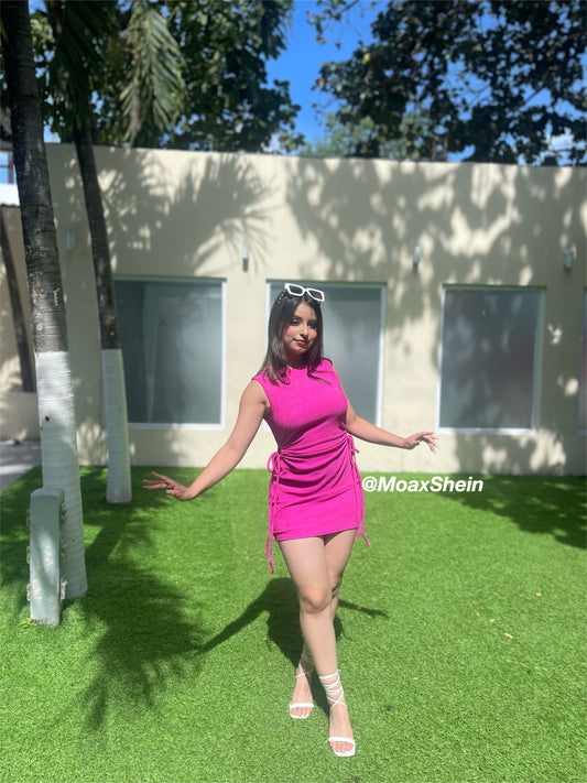 VESTIDO FRUNCIDO COSTADO