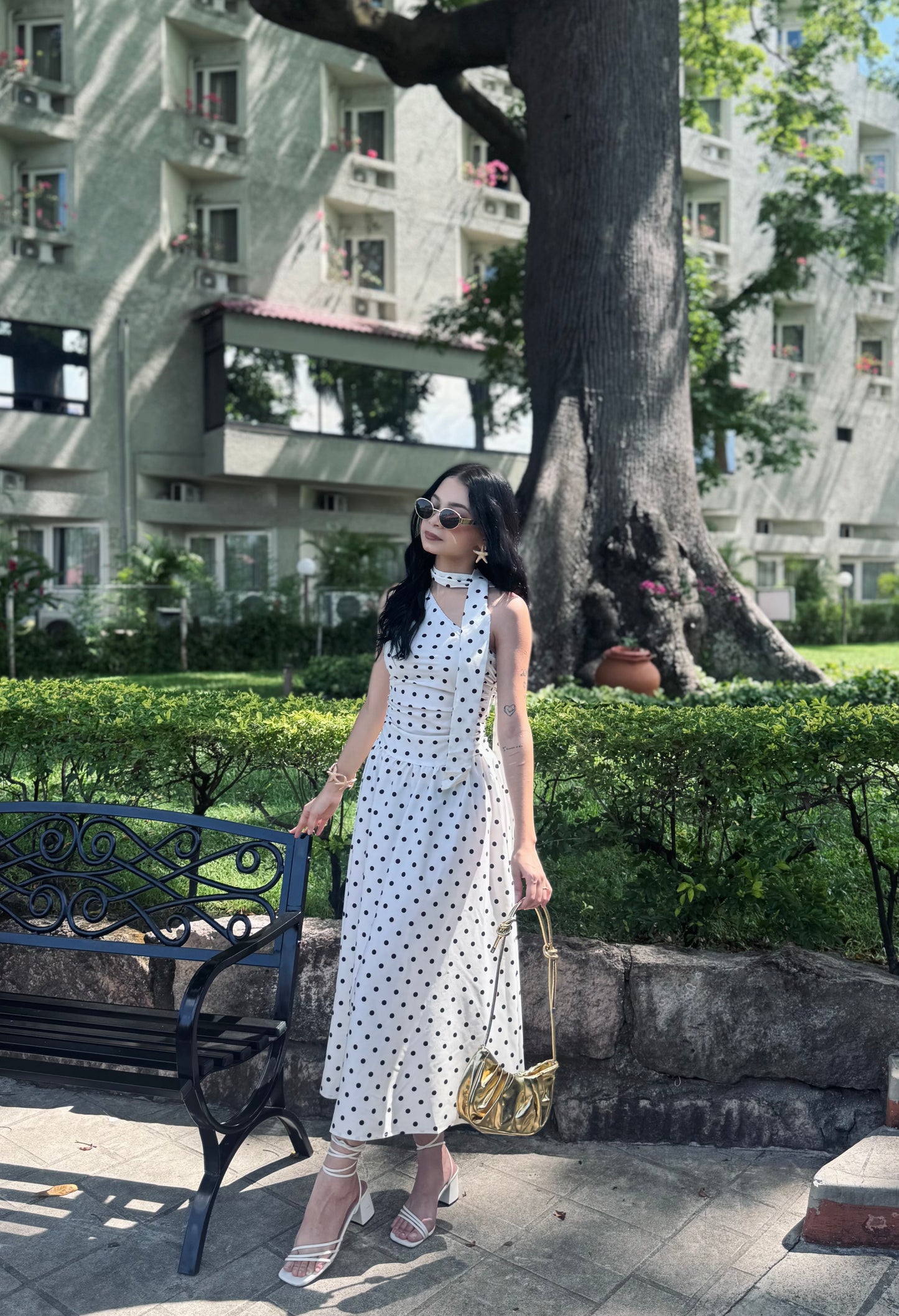 POLKA MAXI DRESS CINTA