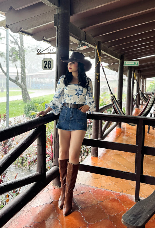 FALDA SHORT DENIM