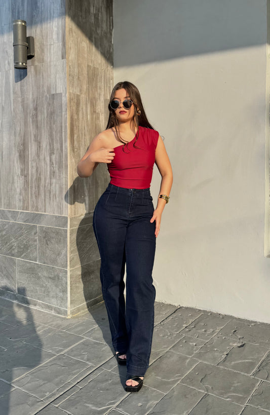 WIDE LEG RECTO EFECTO PINZA