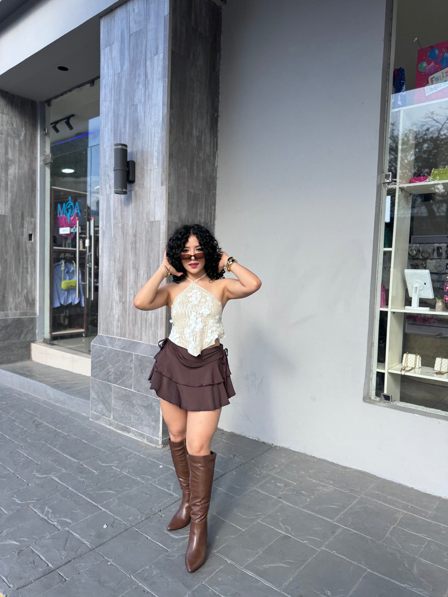 FALDA REVUELO FRUNCIDA (trae short)
