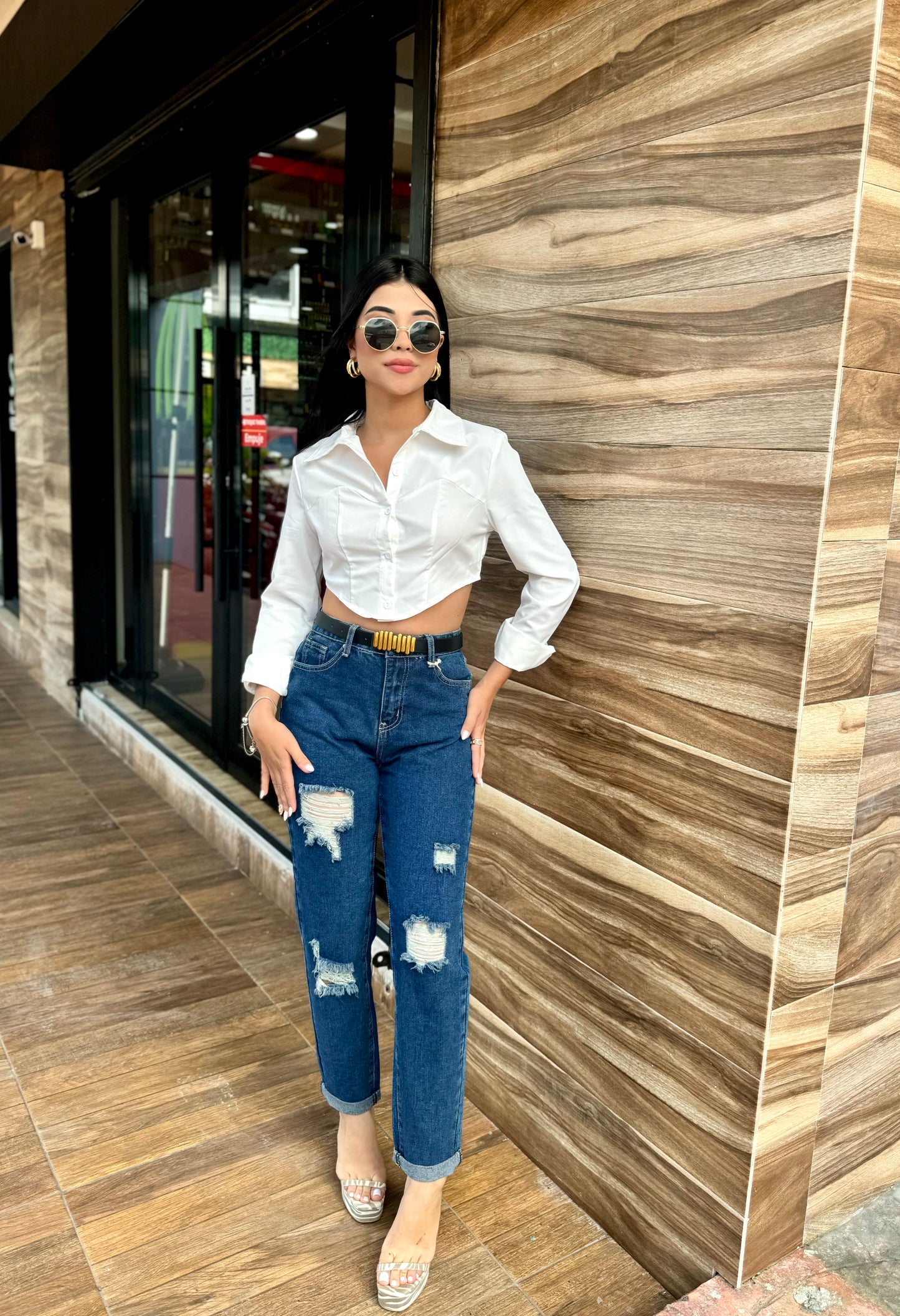 MOM JEANS ROTO