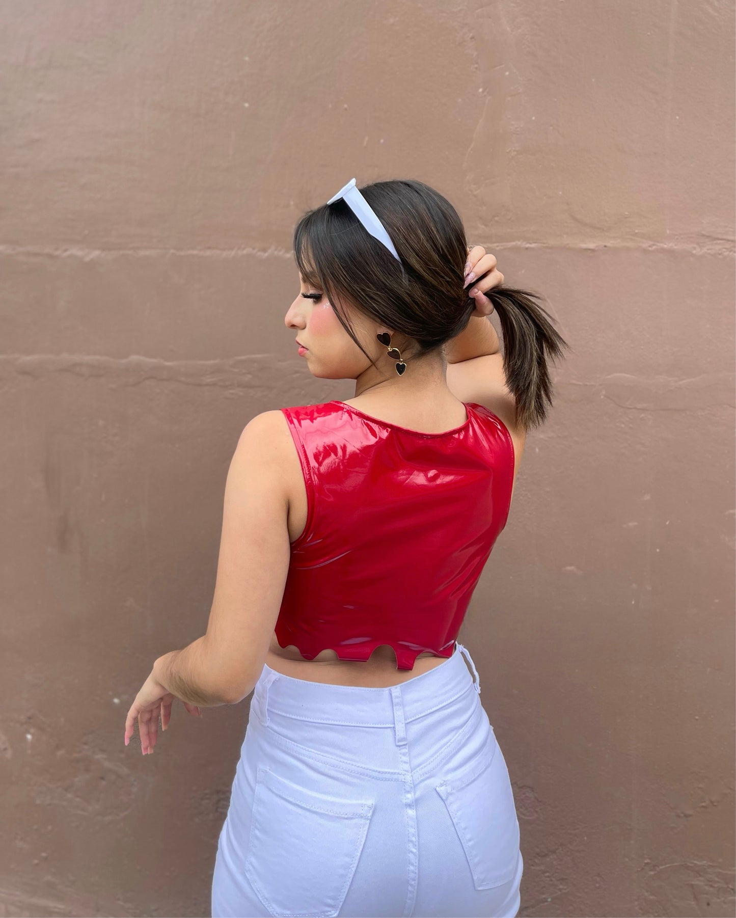 TOP ESTILO CUERO GOTA