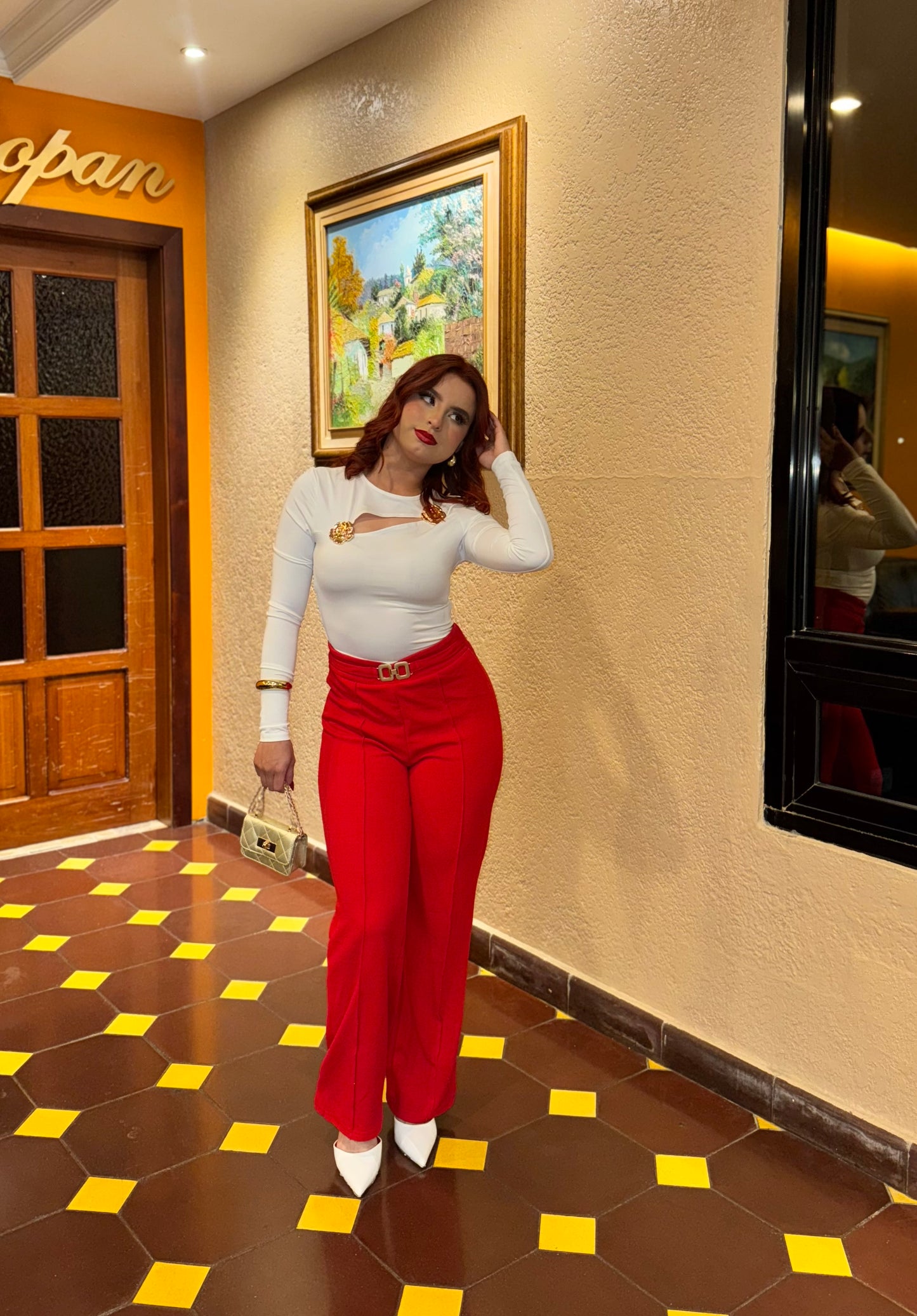 PANTALÓN TELA BROCHE