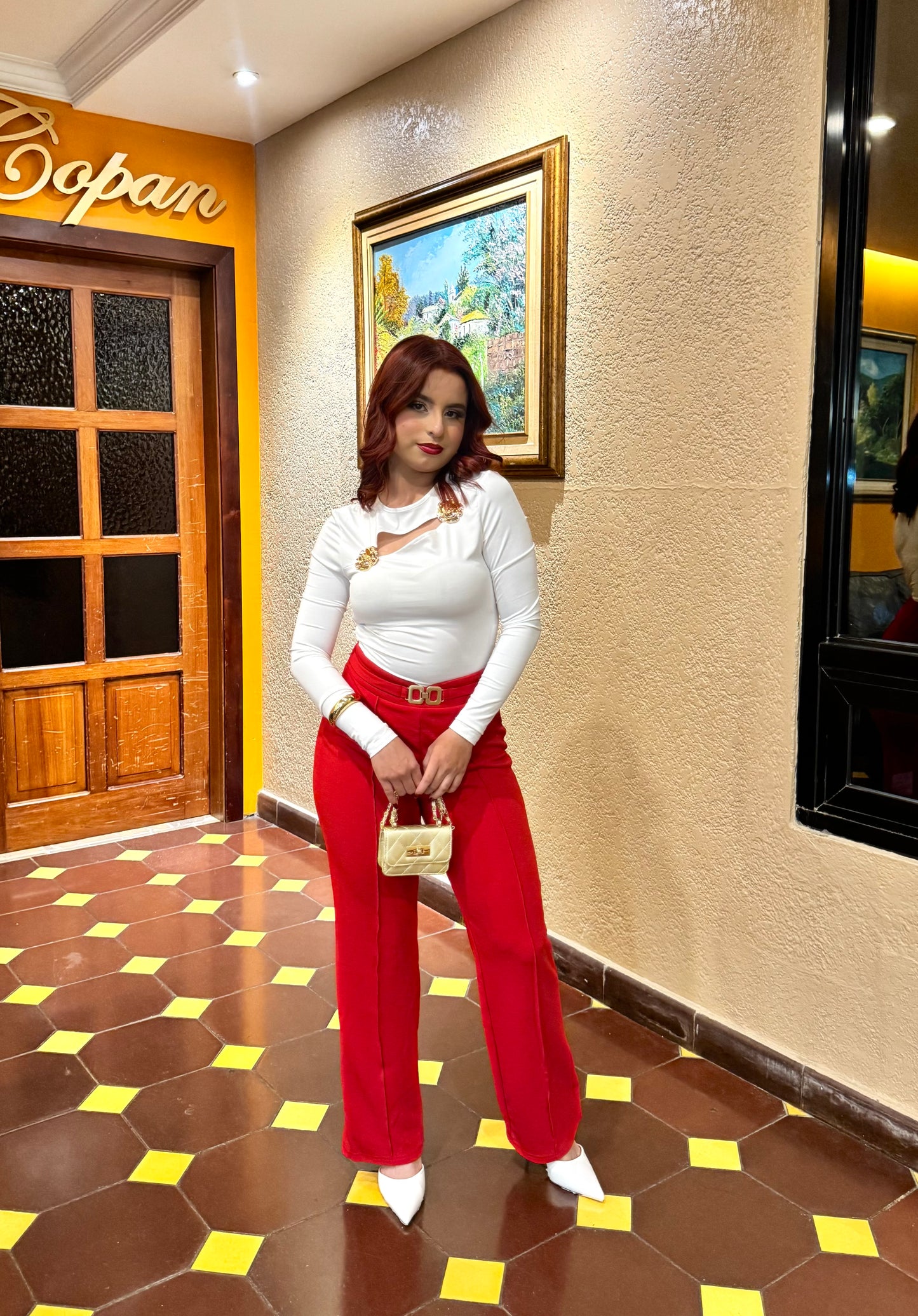 PANTALÓN TELA BROCHE