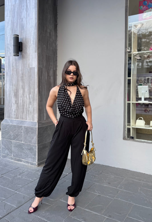 BLUSA POLKA CINTA