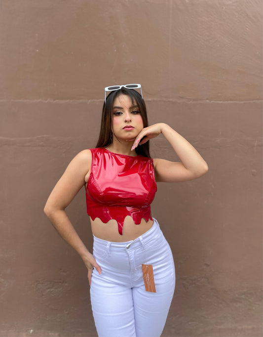 TOP ESTILO CUERO GOTA