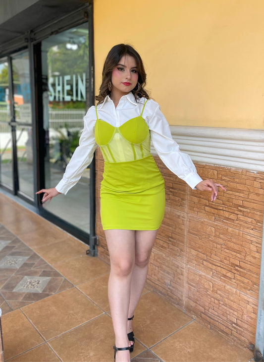 VESTIDO CORSE CON CAMISA