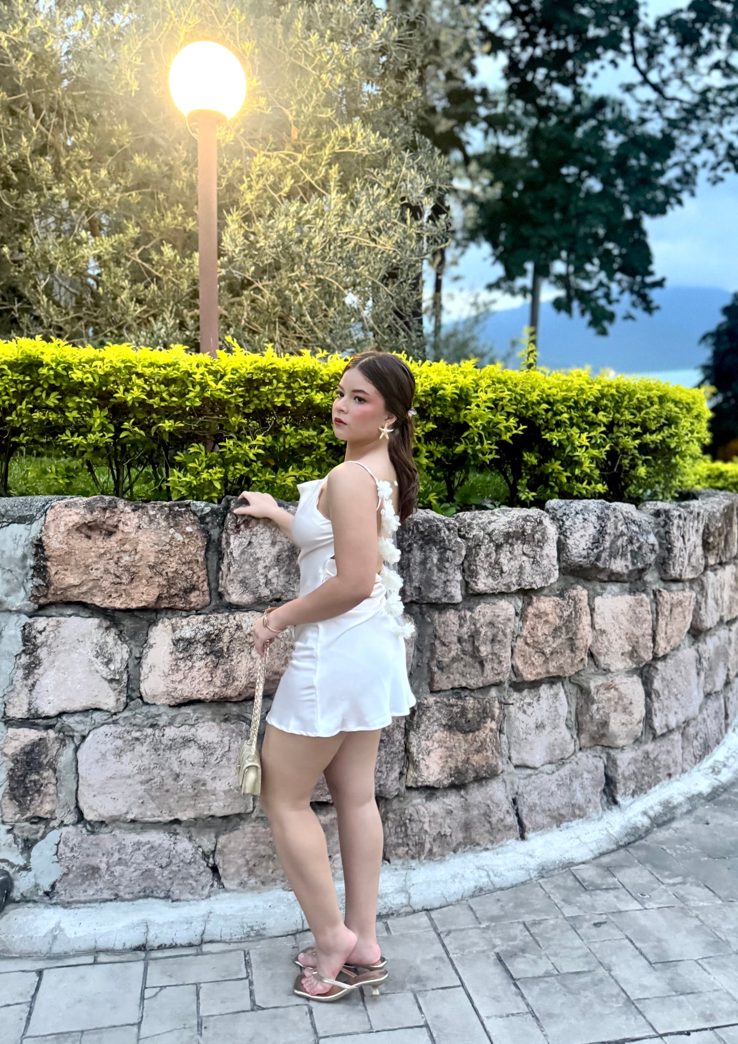 DRESS TOQUE FLORAL SEDA