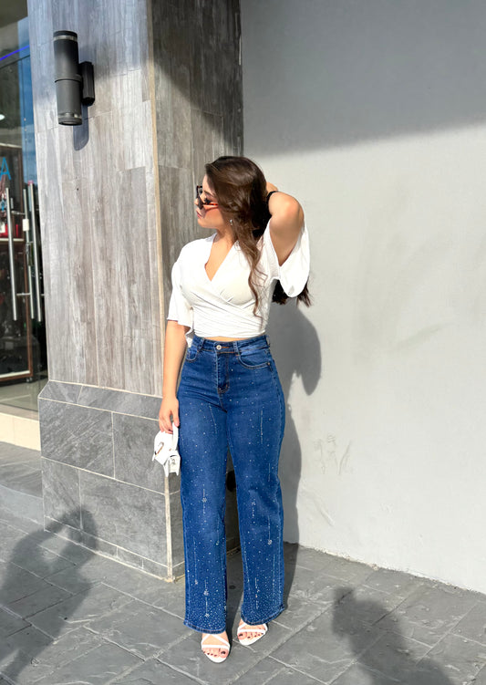 MOM JEANS BRILLO
