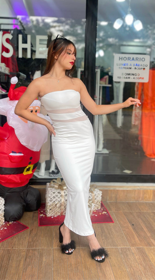VESTIDO ESTRAPLE AJUSTADO