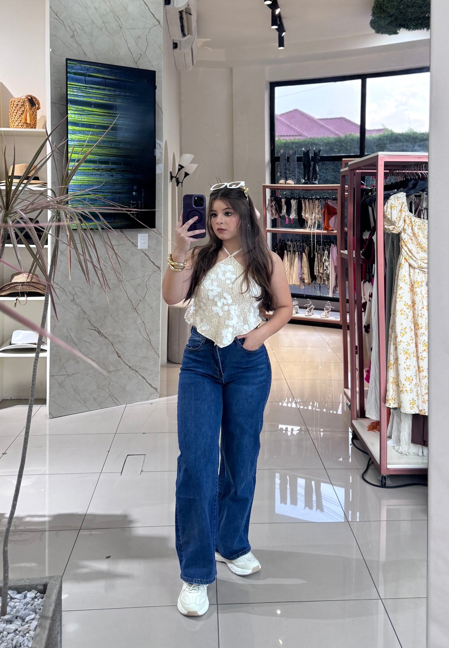 WIDE LEG AZUL OSCURO