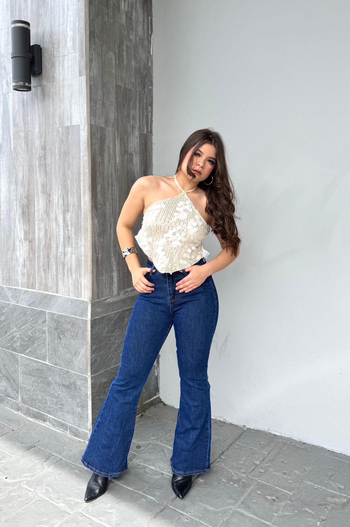 TOP DE LENTEJUELAS