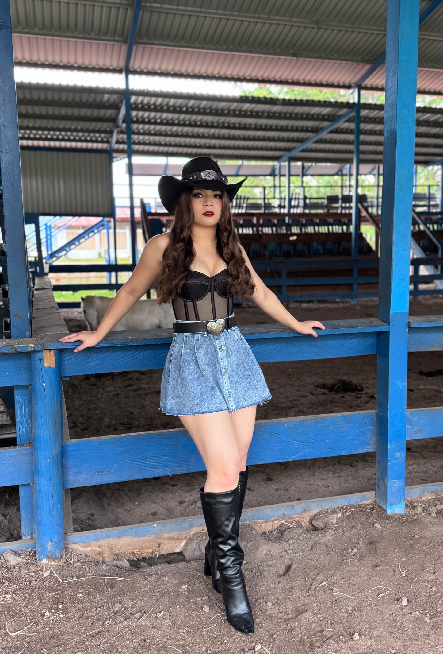 FALDA DENIM PALETON