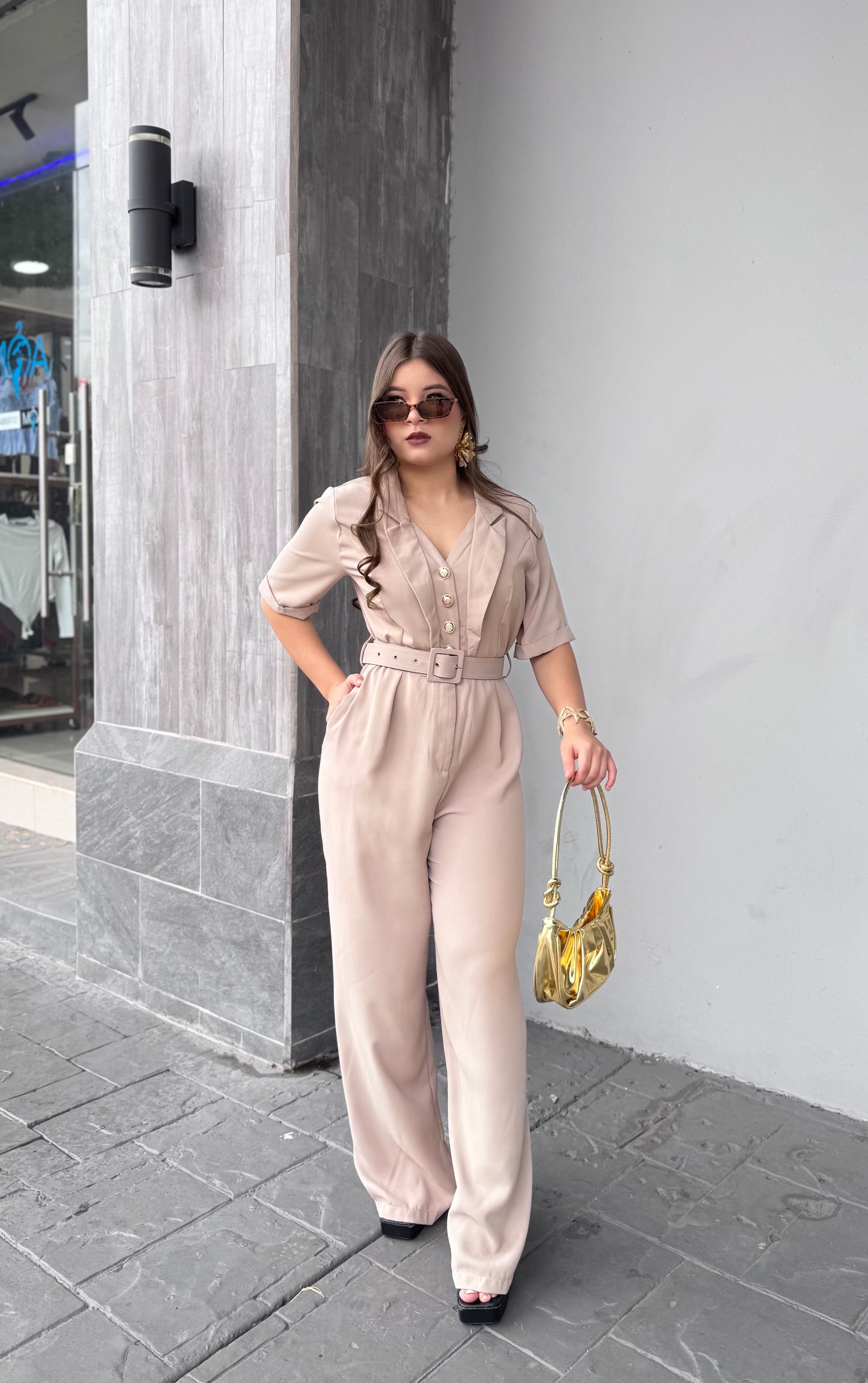 JUMPSUIT CASUAL C CINTURÓN