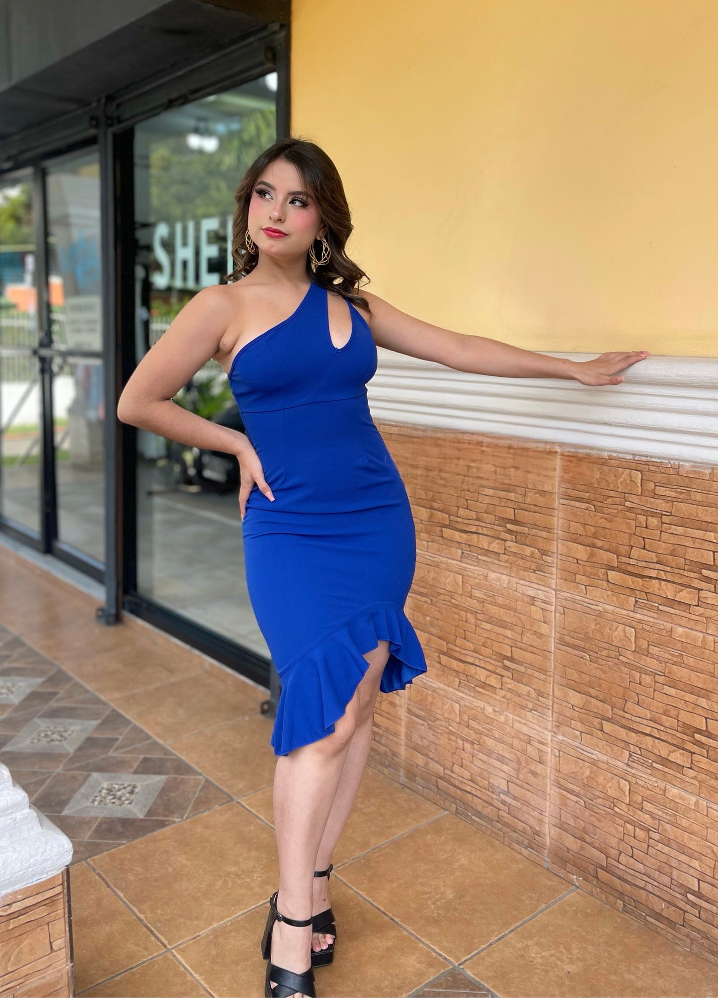 VESTIDO SM REVUELO AZUL