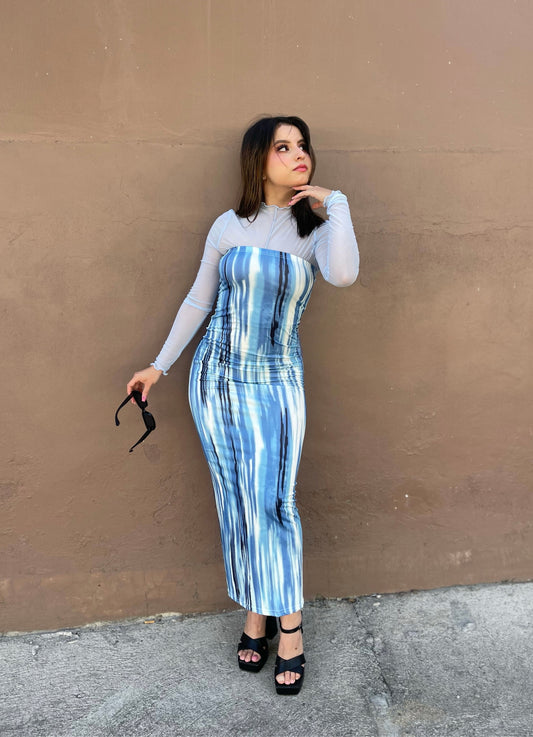 VESTIDO ESTRAPLE SIN TOP