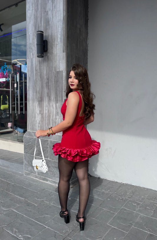 VESTIDO GALA REVUELO