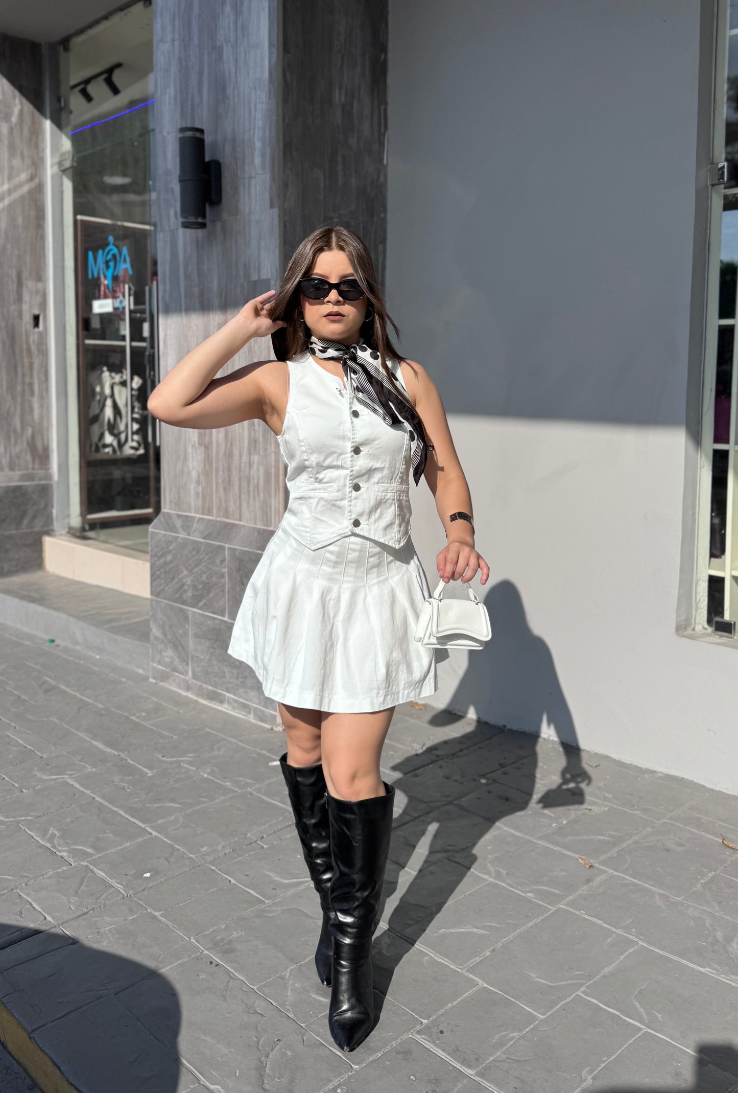 VESTIDO JEANS PLISADO