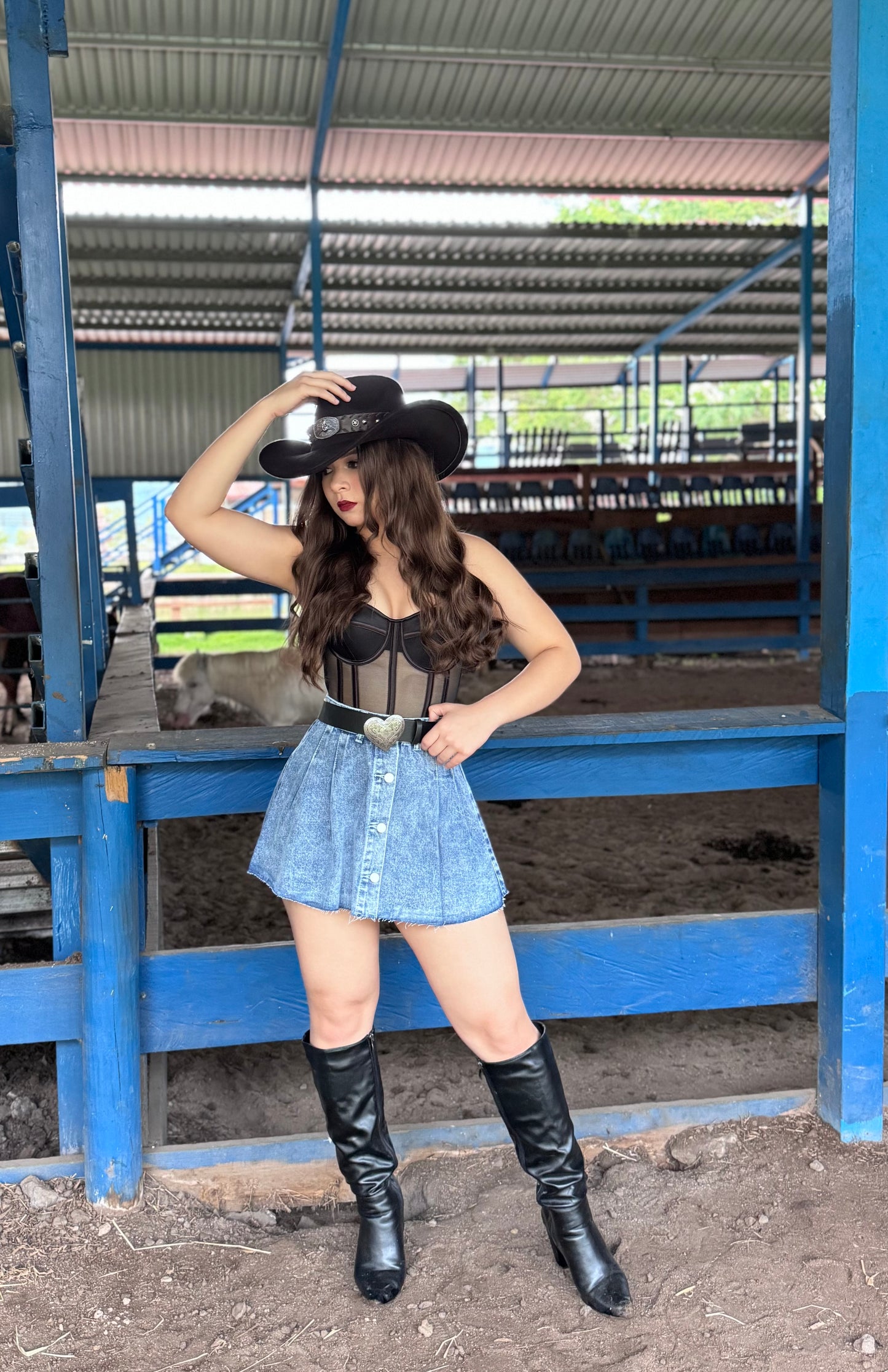 FALDA DENIM PALETON