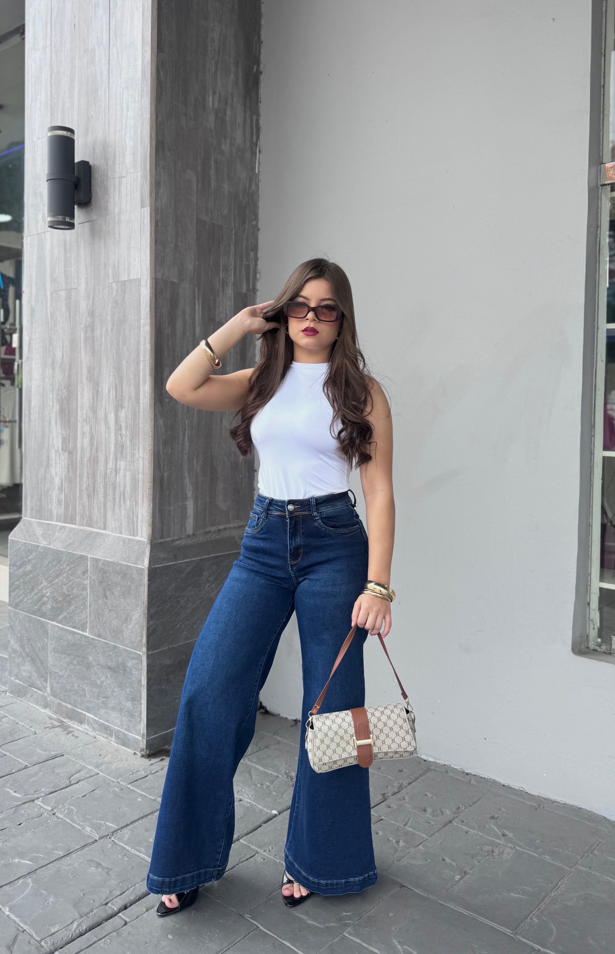 EXTRA PALAZO DENIM 1218A