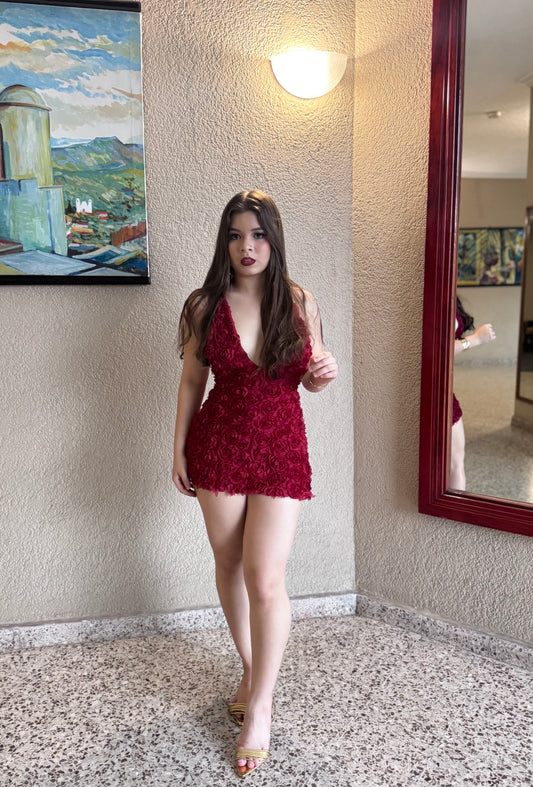 FLORAL DRESS ESCOTE