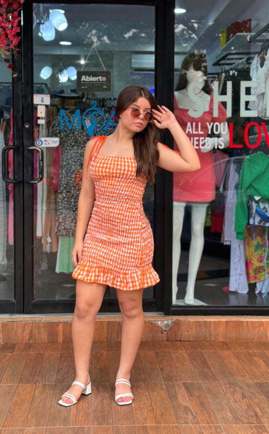 VESTIDO CORRUGADO