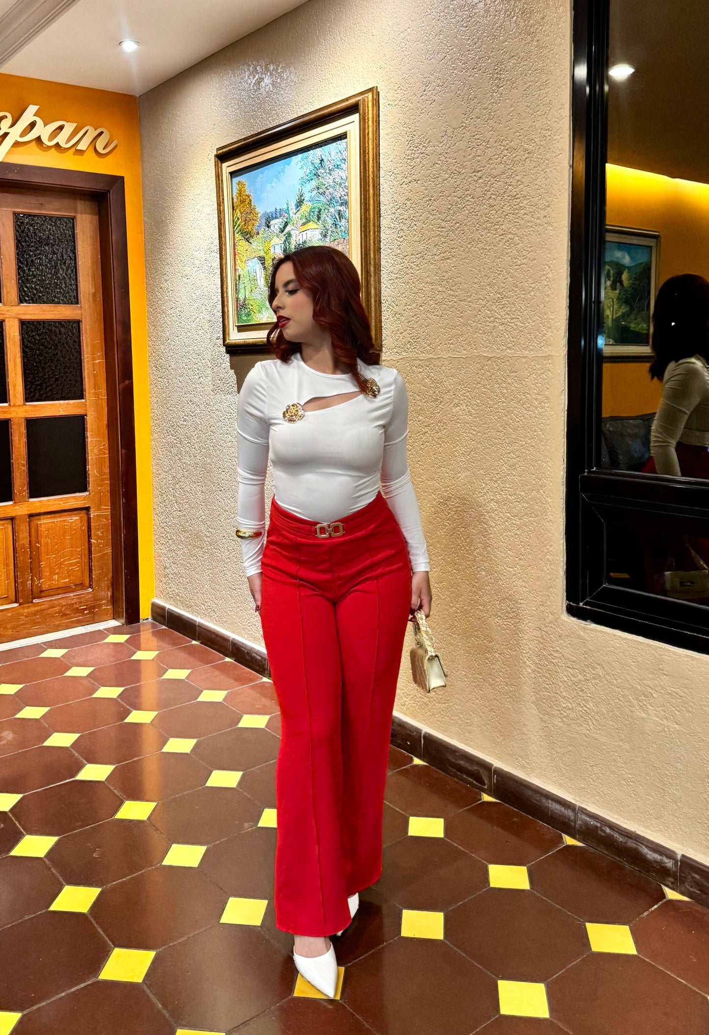 PANTALÓN TELA BROCHE