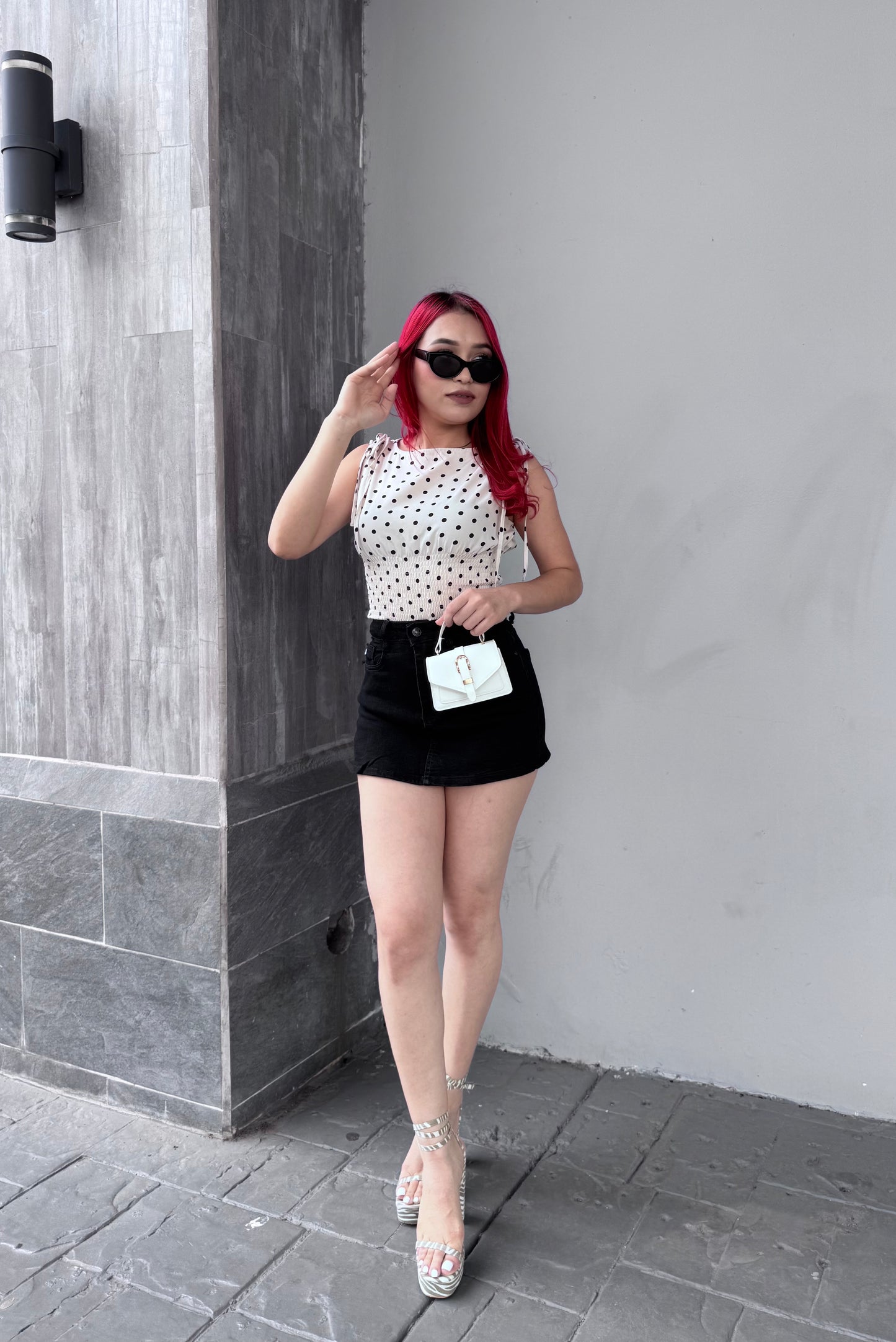 FALDA DENIM SHORT