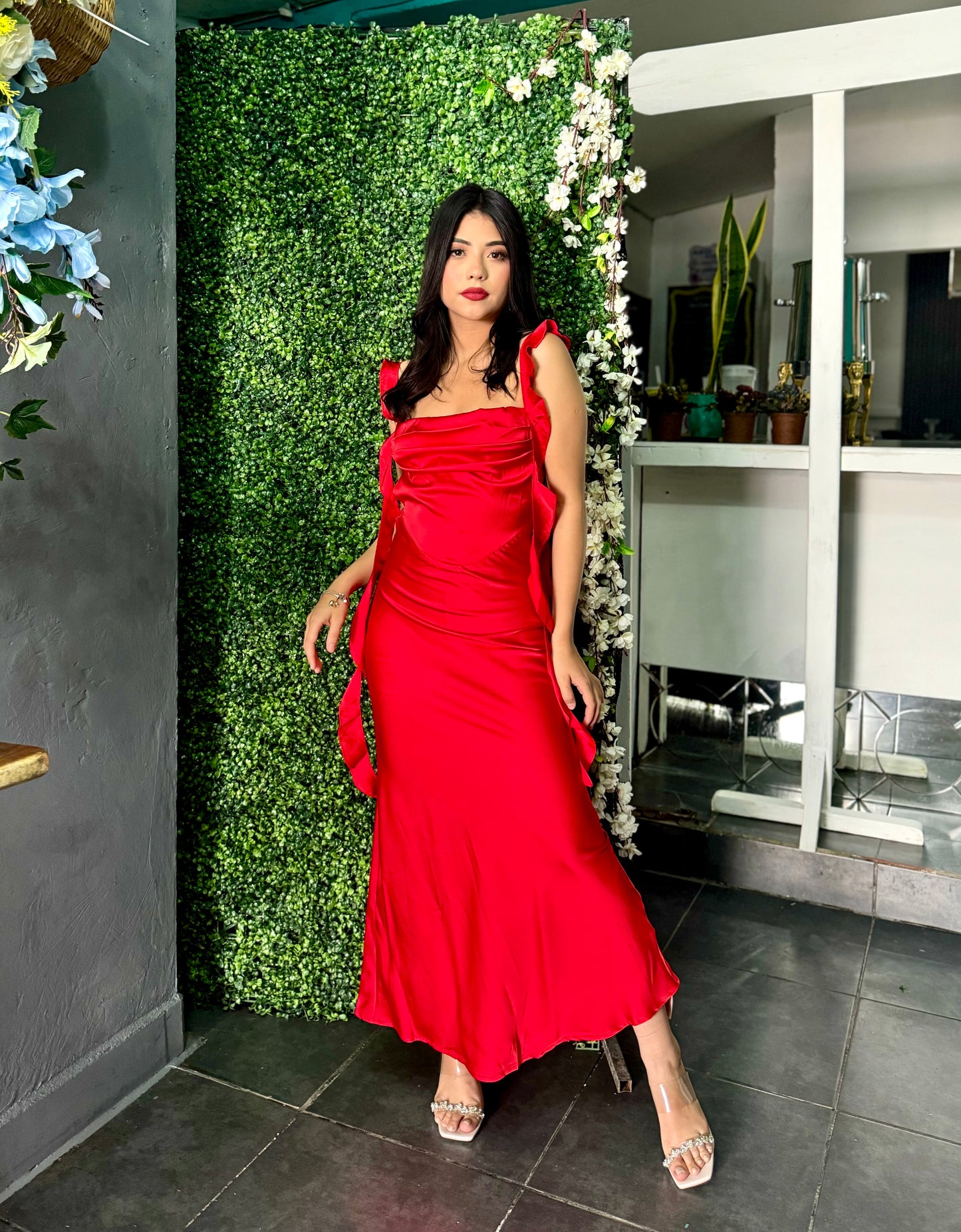 VESTIDO SEDA TIRAS