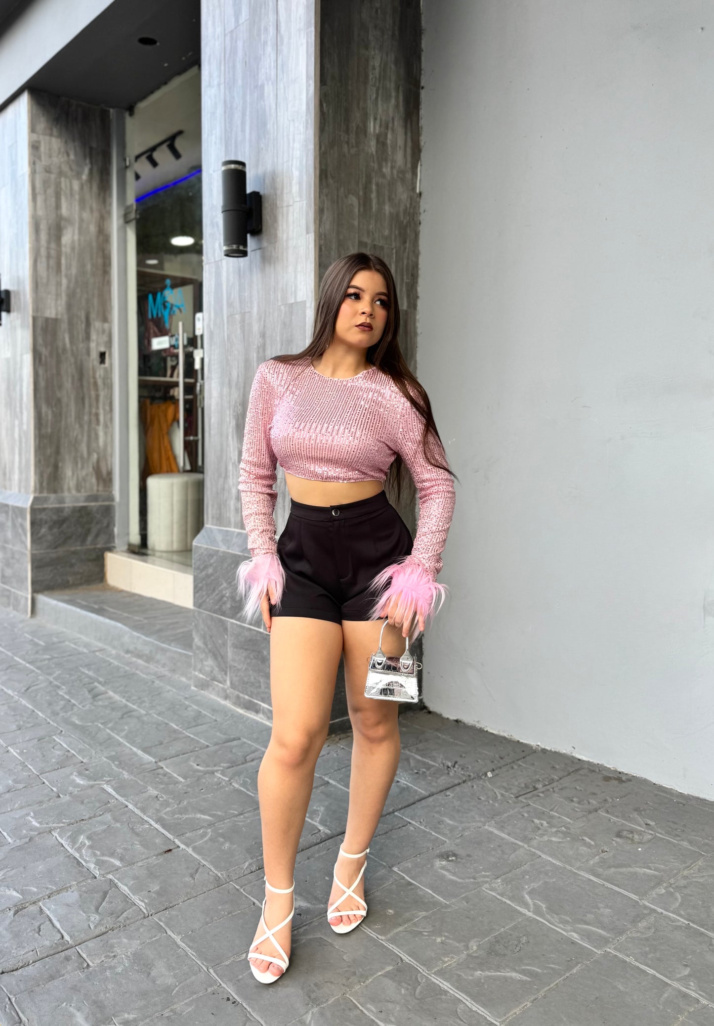 TOP PELUSA BRILLO