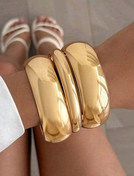 SET PULSERAS METAL