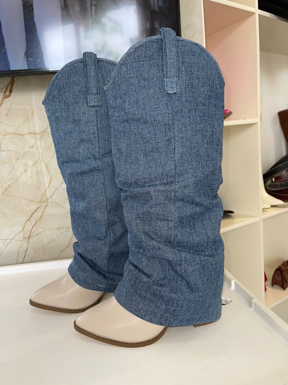 BOTA VAQUERA DENIM
