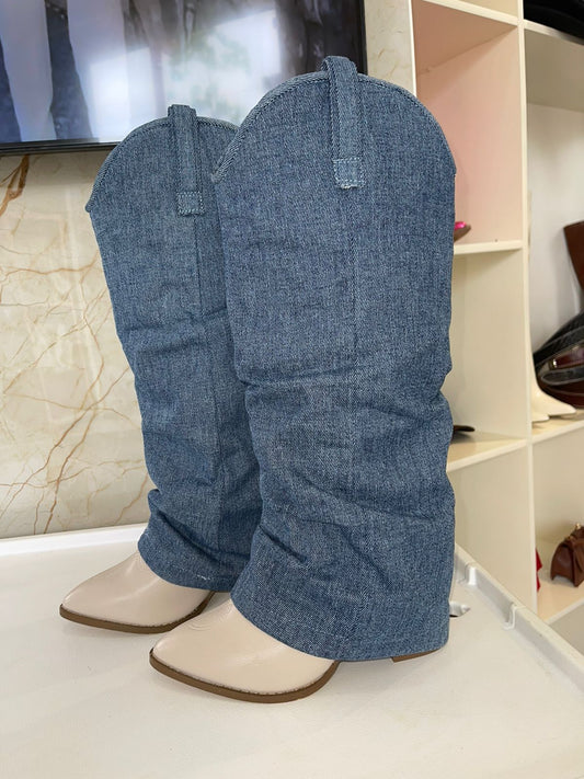 BOTA VAQUERA DENIM